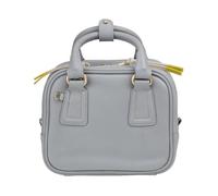 DUDU Sac à main en cuir pour femme avec bandoulière réglable, élégant et compact, sac à main et bandoulière avec fermeture éclair, gris nuage