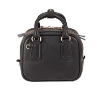 DUDU Sac à main pour femme en cuir avec bandoulière réglable, élégant et compact, sac à main et épaule avec fermeture éclair Noir