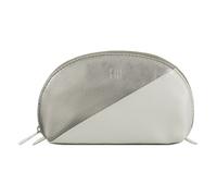 DuDu Segovia Trousse de toilette Cuir véritable 16 cm gris