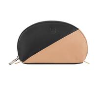 DuDu Segovia Trousse de toilette Cuir véritable 16 cm noir