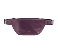 DUDU Sac Banane en Cuir véritable pour Homme et Femme, avec Sangle réglable, Design épuré, élégant et capacitif, Sac Banane avec 3 Fermetures éclair Deep Purple