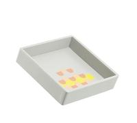 DUDU Vide-Poches Design en Cuir coloré pour entrée Porte-Objets 14x14cm avec Coffret Cadeau Pearl Mosaic
