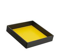 DUDU Vide-Poches en Cuir coloré de Design pour l'entrée, Porte-Objets avec Paquet Cadeau Noir