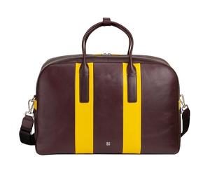 DuDu Weekender Sac de voyage en cuir 49 cm rouge