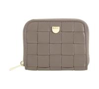 DuDu Woven Porte-monnaie Cuir véritable 10 cm gris