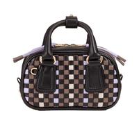 DuDu Woven Sac à main Cuir véritable 20.5 cm brun