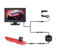 DUDUYANG Grand Angle Vision Nocturne Arrière Caméra Caméra De Recul Feux Stop pour Kangoo 2007-2021 avec Écran HD 4,3 Pouces(Desktop screen2)