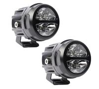 DUDUYANG Moto Phare Phare LED Rond 3 Pouces 40 W 6000 K Blanc Naturel Super Lumineux Longue Portée Pour Moto Tout-terrain Antibrouillard(2piece)