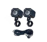 DUDUYANG Moto Phare Projecteur LED 60 W Moto Phare Auxiliaire Feu Antibrouillard Blanc 6000 K Jaune 3000 K Route Croisement(Light with wire A)