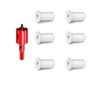 DuDuZui 6 PCS 19mm Boîtier Mural pour Câble Starlink, Antidérapant Grilles Murales Grille Câble Ethernet d'alimentation pour Câble Starlink et Trous de Fil de Meubles, avec Scie Cloche (19mm, Blanc)