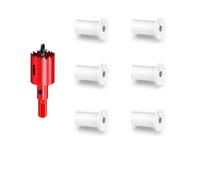 DuDuZui 6 Pièces 19mm Boîtier Mural pour Câble Starlink, Blanc Grilles Murales Grille Câble Ethernet d'alimentation pour Câble Starlink et Trous de Fil de Meubles, avec 1 Scie Cloche (Blanc, 19mm)