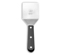 DUE BUOI Petite spatule carrée - Dimension 6,5 cm x 6,5 cm - Acier inoxydable massif - Qualité professionnelle - Cuisine BBQ Grill Pâtisserie Hamburger - Full Tang Triple Rivetted ICQ Approuvé ICQ.
