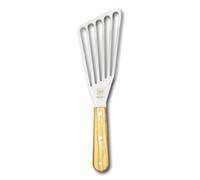 DUE BUOI Spatule flexible à manche en bois d'olivier pour droitier - Dimension de la lame 7,6 x 15,2 cm 1/3. Qualité professionnelle pour restaurant. Barbecue de cuisine, gril, poêle à frire. Approuvé