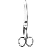DUE CIGNI Ciseaux de ménage en Acier Platet Nickel, 15.3 cm, Argent