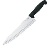 DUE CIGNI COUT. TRANCHANT LAME 25 CM AVEC ALVÉOLES - M.co NYLON NOIR - ACC. NIT. 2C 415/25 AN