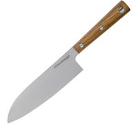DUE CIGNI HAKUCHO SANTOKU CM 16,5 - INOX 4199 NITRO B MCO OLIVE 2C 505 OL
