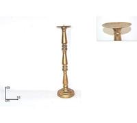 DUE ESSE CHRISTMAS SRL Bougeoirs Met. Or Antique 59 cm, comme Photo, Taille Unique