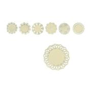 Due Esse Christmas SRL L.Feutre napperon 25 cm crème MA002870$$, comme Photo, Taille Unique