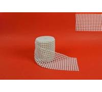 DUE ESSE CHRISTMAS SRL Perle Rouleau Ruban 10,5x270cm Blanc $$, Comme photo, Taille Unique