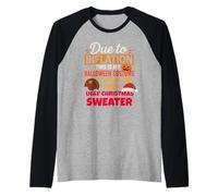 Due to Inflation This is My Halloween Thanksgiving Christmas Manche Raglan