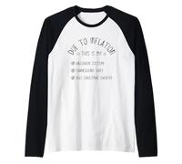 Due to Inflation This is My Halloween Thanksgiving Christmas Manche Raglan