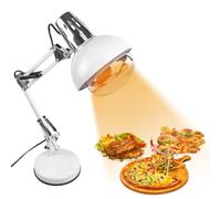 DUEBEL Lampe chauffante pour aliments | Lampe chauffante de qualité commerciale pour buffets et traiteurs | Idéale pour les restaurants, les festivals et les camions de restauration