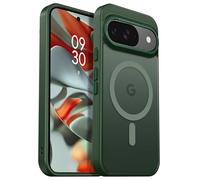 DUEDUE Coque Magnétique pour Google Pixel 10/10 Pro, Compatible avec MagSafe/PixelSnap, Translucide Mate, Étui de Protection Antichoc, Mince Housse Case 6.3", Vert