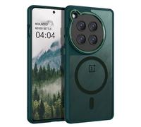 DUEDUE Coque magnétique pour OnePlus 12 [Compatible avec MagSafe], de qualité Militaire Antichoc en Polycarbonate et TPU pour OnePlus 12 5G 6,8", Vert