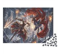 Duel de Ruines de l'esprit du Lapin Puzzle en Bois 500 Pièces Adultes Et Enfants,Déco Murale,Jeu Éducatif,Casse-tête,Premium,Bois,Dès 14 Ans,Anti-Stress,Détente,Défi,Cadeau (52x38cm)