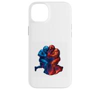 Duel Entre astronautes cosmiques et Power Clash Coque pour iPhone 14 Plus