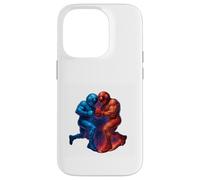 Duel Entre astronautes cosmiques et Power Clash Coque pour iPhone 14 Pro