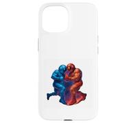 Duel Entre astronautes cosmiques et Power Clash Coque pour iPhone 15