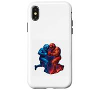 Duel Entre astronautes cosmiques et Power Clash Coque pour iPhone X/XS