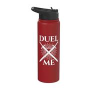 Duel Me Sword Fighting Chevalier médiéval européen Stainless Steel Insulated Water Bottle