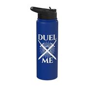 Duel Me Sword Fighting Chevalier médiéval européen Stainless Steel Insulated Water Bottle