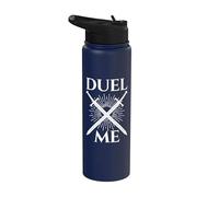 Duel Me Sword Fighting Chevalier médiéval européen Stainless Steel Insulated Water Bottle