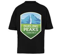 Dueling Peaks National Park T-Shirt Oversize Unisexe Noir Black Baggy Tee Unisex Oversize T-Shirt