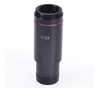 Duendhd 0.5X C Mount Microscope Adaptateur 23.2mm Lentille de réduction d'oculaire électronique 0.5X Microscope Relais Lentille pour Microscope