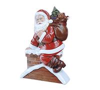 Duendhd 1 pièce Sculpture Père Noël poupée de Noël résine ornement figurine vacances An Hristmas décoration de table C