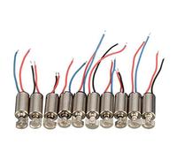 Duendhd 10 Pièces Mini Portable Vibration Noyau Moteur Vibrateur 4 X 8 mm DC 1.5-3V Rc