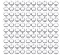 Duendhd 100X Pièce D'Ouvre-Bouteille avec Trous Fraisés Pièces D'Insertion D'Ouvre-Bouteille en Métal Rond Fort