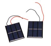 Duendhd 2 Pcs 1.5V 400Ma 80X60Mm -Mini Cellules Solaires De pour Panneaux Solaires - Projets De Bricolage - - Chargeur De Batterie