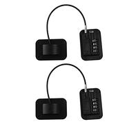 Duendhd 2X Verrouillage de La FenêTre de de Passe AméLioré Verrou SéCurité Protection pour BéBé Verrouillage Du RéFrigérateur pour Enfants Serrures de Limitation Porte D'armoire-Noir