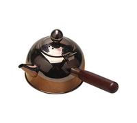 Duendhd 500 ML PoignéE Unique Induction Turc Samll Café Lait Thé Pot 304 en Acier Inoxydable ExtéRieur ChaudièRe Une Boisson Verres Gaz