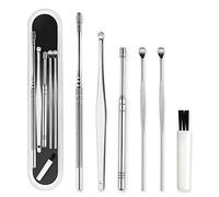 Duendhd 6 PièCes Ensemble de Nettoyage de SéLection D'Oreille Outil de Soins de Santé Nettoyant D'Oreille Dissolvant de Cire D'Oreille Dissolvant de Cire D'Oreille Kit de Curette