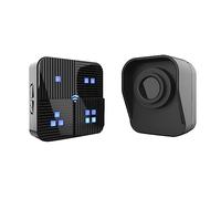 Duendhd Alarme D'AlléE 800M Longue PortéE Sans RéSistant Aux IntempéRies DéTecteur de Mouvement de SéCurité à Domicile Moniteur-Prise UE