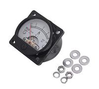 Duendhd Ampèremètre rond analogique de classe 2,5 CA 0-5 A Noir