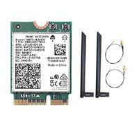 Duendhd AX201NGW Carte WiFi avec Double Antenne 2.4 Ghz+5Ghz WiFi 6 3000Mbps M.2 CNVio2 Bluetooth 5.1 Adaptateur WiFi pour Win10 Pièces Détachées