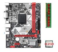 Duendhd B75-H I3-2120 CPU + 1X8G DDR3 1600 MHz RAM LGA 1155 USB 3.0 SATA 3.0 Carte Mère de Bureau Pièces de Carte Mère D'Ordinateur