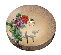 Duendhd Boîte de thé en céramique chinoise Pu'Er Thé Gâteau Ménage Faïence Verre étanche à l'air Contenant à thé 2